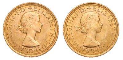 Lot 211 - 2x Elizabeth II, Sovereigns 1968; both...