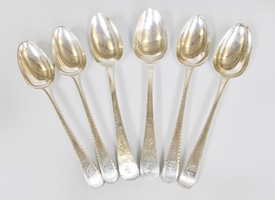 Lot 146 - Four George III Silver Table-Spoons, London,...