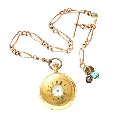 Lot 449 - An 18 Carat Gold Half Hunter Pocket Watch,...