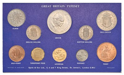 Lot 204 - Great Britain Typeset 1965; 10 coin set by...