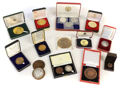 Lot 384 - Collection of Commemorative Medals, 16 medals...