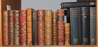 Lot 1100 - Bindings, mainly poetry, including: Lamb...