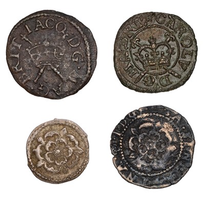 Lot 21 - 4x Hammered Stuart Coins, comprising, James I,...