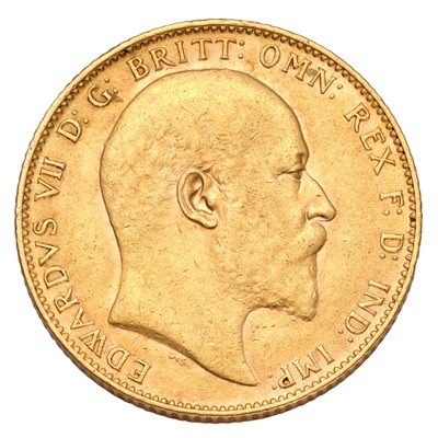 Lot 220 - Edward VII, Sovereign 1910; good very fine