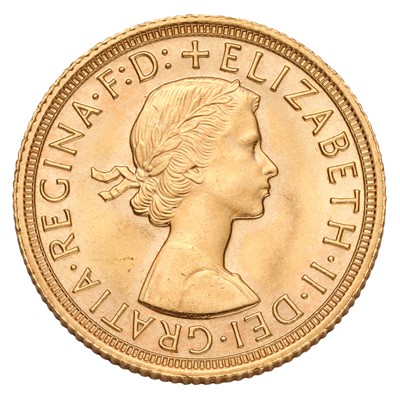 Lot 257 - Elizabeth II, Sovereign 1964; extremely fine...