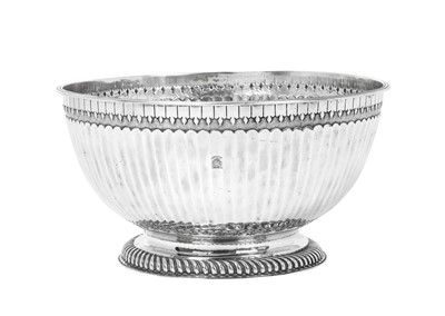 Lot A William III Silver Punch-Bowl