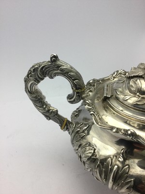 Lot 2261 - A William IV Silver Teapot