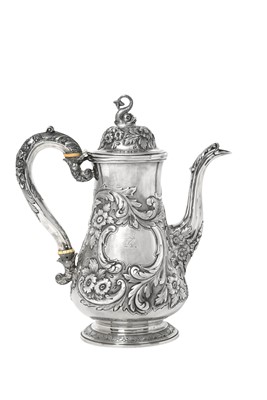 Lot 52 - A Silver Coffee-Pot, With Cancelled Marks for...