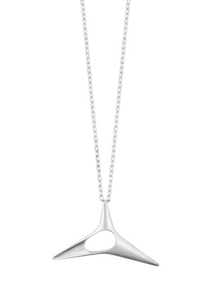 Lot 2001 - A Silver Pendant on Chain, designed by Henning...