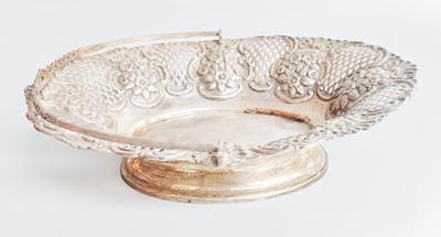 Lot 38 - A Victorian Silver Basket, by Nathan and Hayes,...