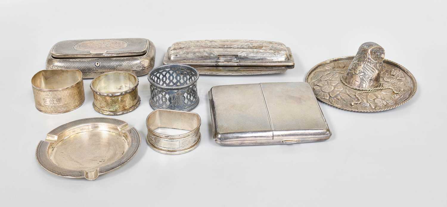 Lot 94 - A Collection of Assorted Silver, including a...