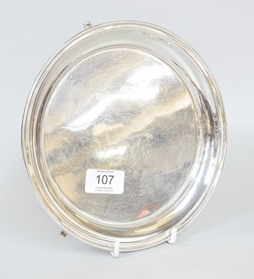 Lot 107 - An Elizabeth II Silver Salver, by Joseph...