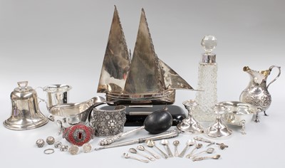 Lot 55 - A Collection of Assorted Silver and Silver...