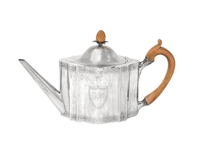 Lot A George III Scottish Silver Teapot