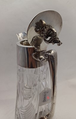 Lot 2289 - A George V Silver-Mounted Cut-Glass Claret-Jug