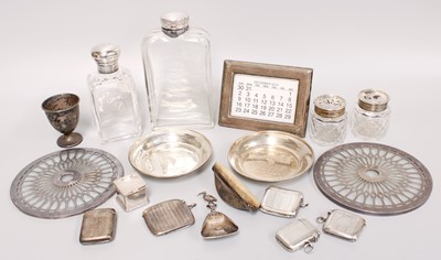 Lot 139 - A Collection of Assorted Silver, including a...