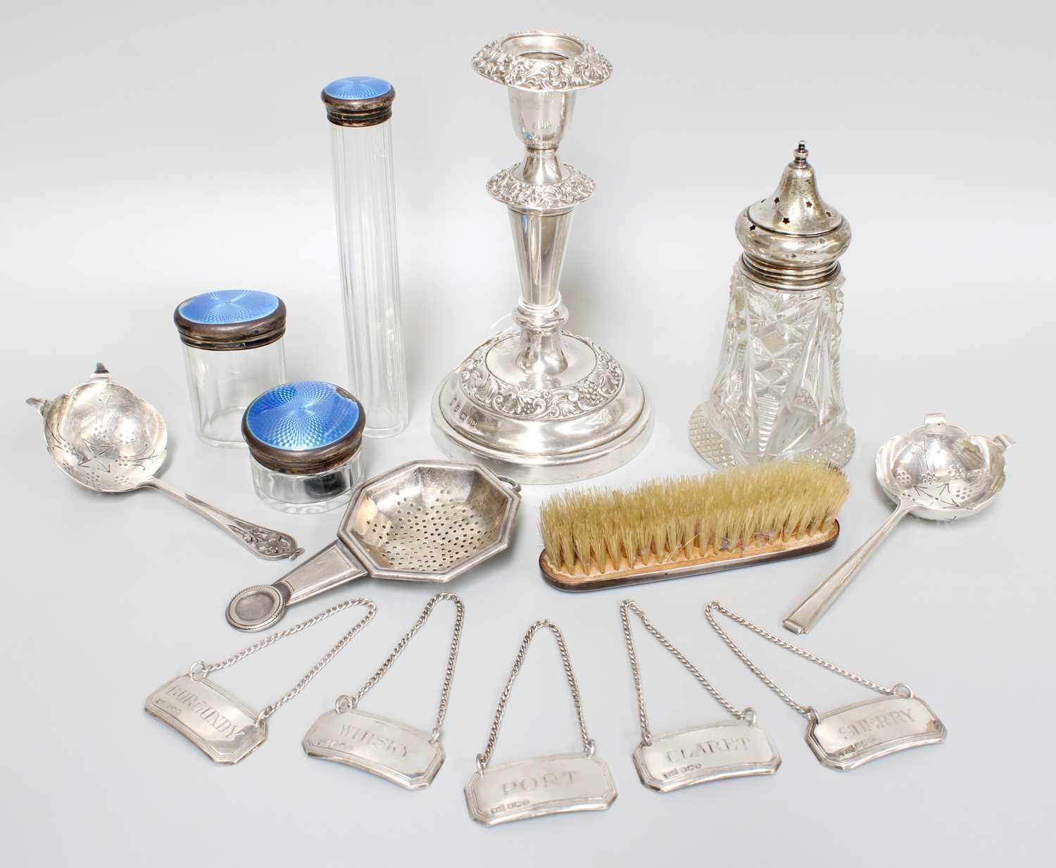 Lot 140 - A Collection of Assorted Silver, including...