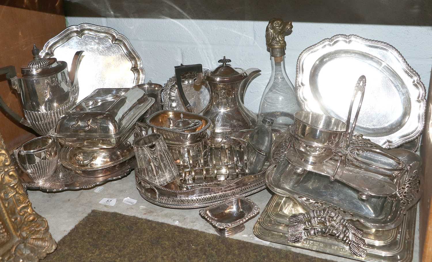 Lot 57 - A Collection of Assorted Silver Plate,...