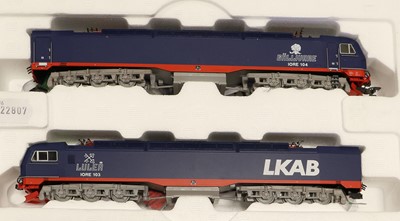 Lot 3316 - Roco HO Gauge 63751 LKAB Twin Locomotive Set