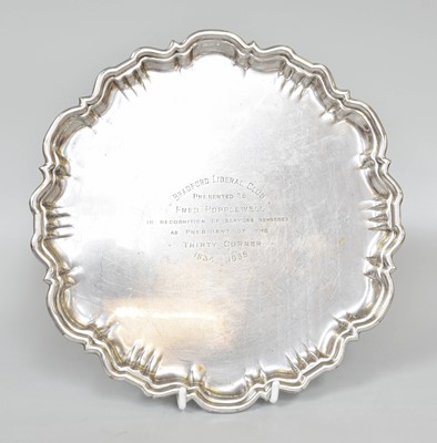 Lot 111 - A George V Silver Salver, by Roberts and Belk,...