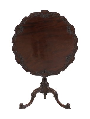 Lot 345 - A George III Carved Mahogany Tripod Table, 3rd...