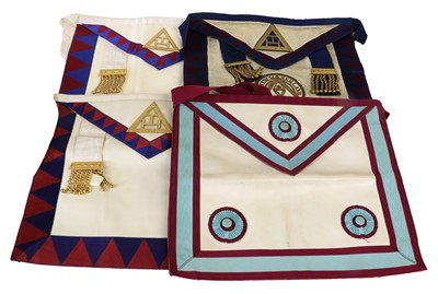 Lot 76 - A Quantity of Masonic Regalia, including three...