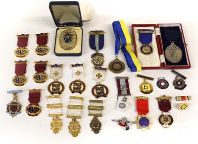 Lot 76 - A Quantity of Masonic Regalia, including three...