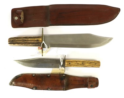 Lot 230 - A German "Original" Bowie Knife, the 18cm clip-...