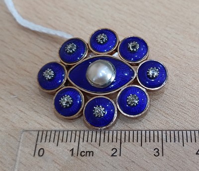 Lot 2152 - A Mid-Victorian Enamel, Split Pearl and...
