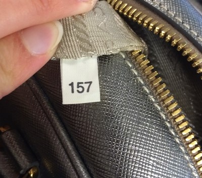 Lot 1201 - Prada Mirage Silver Bowling Bag, of...