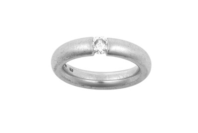 Lot 2070 - A Platinum Diamond Solitaire Ring the round...