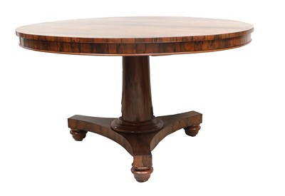 Lot 915 - A William IV Rosewood Circular Dining Table,...