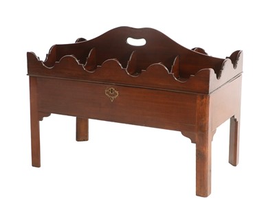 Lot 853 - A Late George III Mahogany and Pine-Lined...