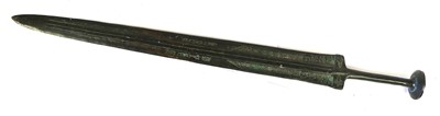 Lot 235 - Three Ancient Style Bronze Short Swords, one...