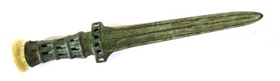 Lot 235 - Three Ancient Style Bronze Short Swords, one...