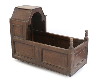 Lot 1460 - An 18th Century Oak Cradle, probably Scottish,...