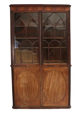 Lot 1290 - A Mahogany Bookcase, composed of 19th century...