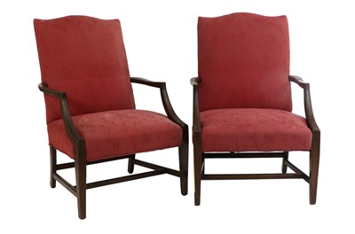 Lot 1188 - A Pair of 19th Century Mahogany Gainsbrough...