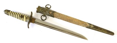 Lot 185 - A Japanese Model 1883 Naval Dirk, the 21cm...