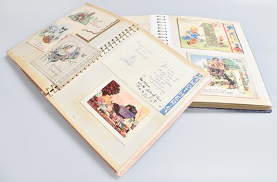 Lot 290 - Two Albums of Vintage Greeting Cards,...