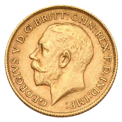 Lot 250 - George V, Half Sovereign 1911; very fine -...