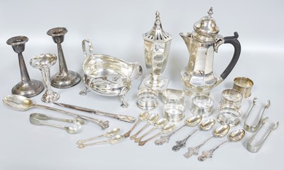 Lot 134 - A Collection of Assorted Silver and Silver...