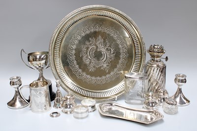 Lot 148 - A Collection of Assorted Silver and Silver...