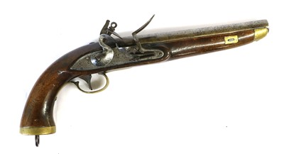 Lot 295 - A Belgian Model 1813 Flintlock Cavalry Pistol,...