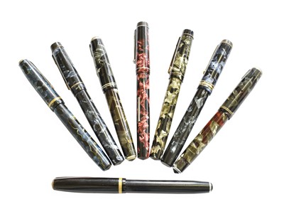 Lot 80 - Eight Fountain Pens, comprising; a Parker...