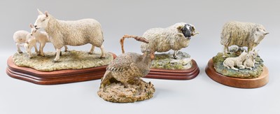 Lot 298 - Border Fine Arts 'Cheviot Ewe and Lambs',...