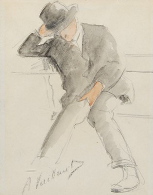 Lot 1087 - Augustus Vuillemot (1883-1970) Figure of a...