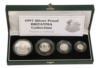 Lot 404 - UK, Silver Proof Britannia Collection 1997, 4...