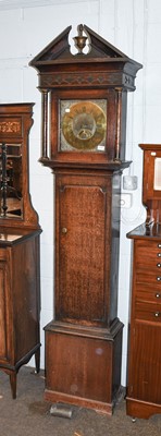 Lot 1255 - An Oak Thirty Hour Longcase Clock, 18th...