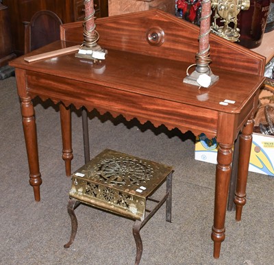 Lot 1300 - A Victorian Mahogany Side Table, fitted with a...